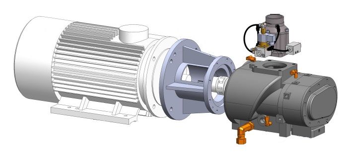 Denair screw compressor airend assy